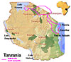 Tanzánie - trasa cesty
